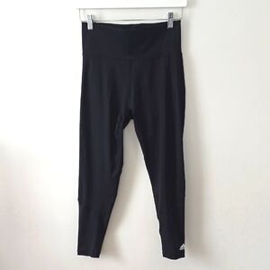 Adidas Womens Workout Black Ankle Leggings Large